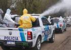 Operativo de desinfección de la Policía Ecológica