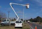 Se llevó a cabo el recambio de 60 luminarias en la ruta 205