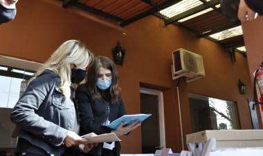 La intendenta Fassi recibió a la funcionaria provincial Lorena Riesgo