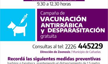 Operativo de vacunación antirrábica en el barrio Buen Pastor