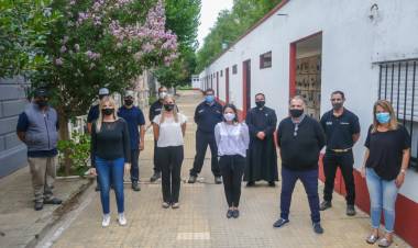 La intendenta recorrió las obras en el Cementerio Municipal