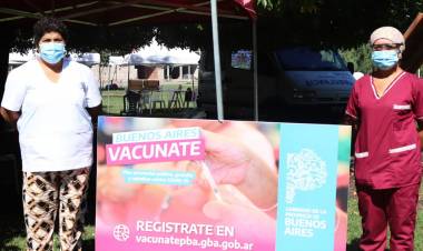 Avanzan  con el plan de vacunación en Cañuelas