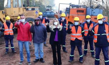 Comenzó la obra en el camino Vissir
