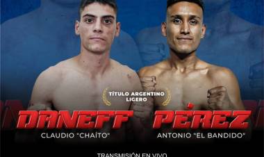 Velada boxística en Cañuelas: Chaito Daneff expone su título argentino