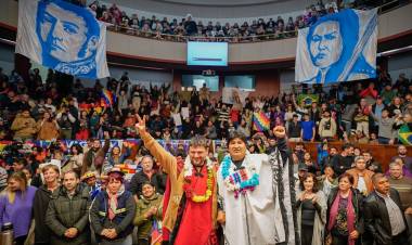 Evo Morales junto a Juan Grabois: “Si el litio estuviera en manos de los Estados seríamos potencia mundial”