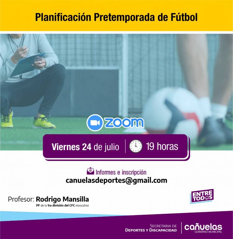 Charla virtual sobre Planificación de Pretemporada de Fútbol