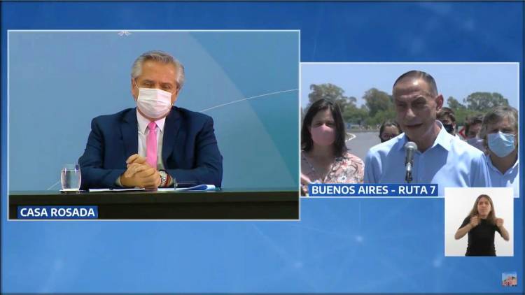 Arrieta participó de la presentación de Obras para todo el país