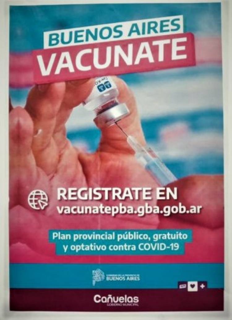 Cañuelas tiene vacunado al 90 por ciento de los mayores de 60 años
