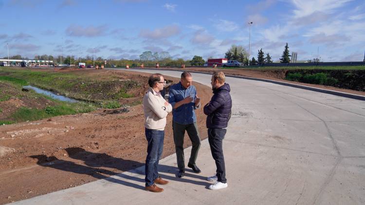El Administrador de Vialidad Nacional, Gustavo Arrieta, recorrió obras en la Autopista Ezeiza - Cañuelas
