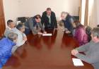 Arrieta se reunió con integrantes de la comisión del Club Villa María de Máximo Paz