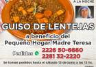 GUISO DE LENTEJAS SOLIDARIO. SÁBADO 12 DE JUNIO
