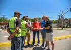 La Intendenta recorrió obras en el corredor de la Ruta 205