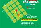 Cortes de tránsito en el centro de Cañuelas por obras de ABSA 