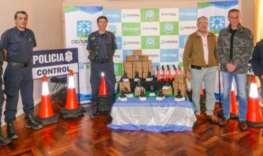 El municipio equipó de handies y otros recursos materiales a las Fuerzas de Seguridad y Prevención