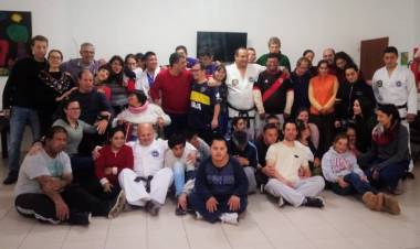 Exhibición de Taekwondo en la Fundación IPNA