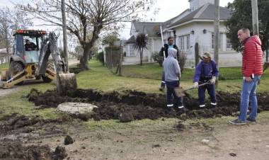 El intendente supervisó obras en los barrios Sarmiento y Villa Raciti
