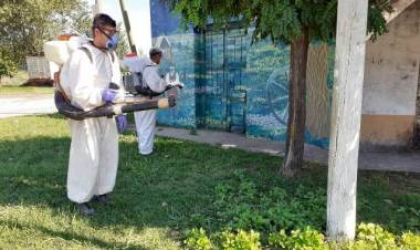 El Municipio continúa con una intensa campaña de desinfección y fumigación