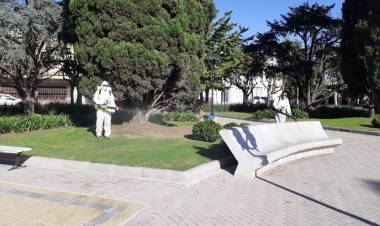 Más tareas de desinfección y fumigación en la ciudad