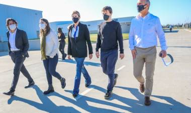 El Ministro de Producción recorrió con Marisa Fassi recorrió el Parque Industrial