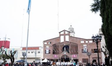 Marisa Fassi participó de la celebración de Corpus Christi en Cañuelas