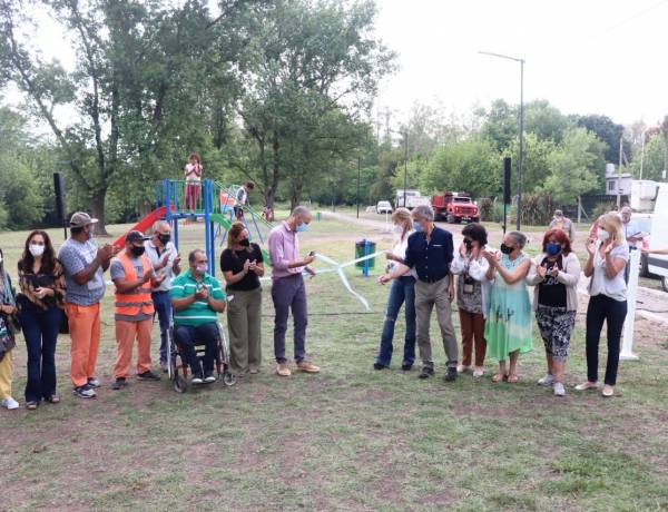 Se inauguró el nuevo Parque Lineal en la localidad de Los Pozos