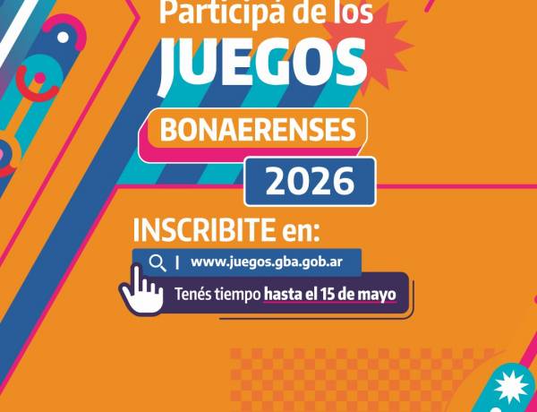 Comenzaron las inscripciones para los Juegos Bonaerenses 2026