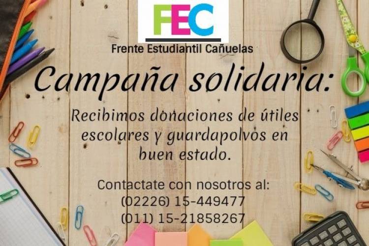 Campaña solidaria: ¡Colecta de útiles!