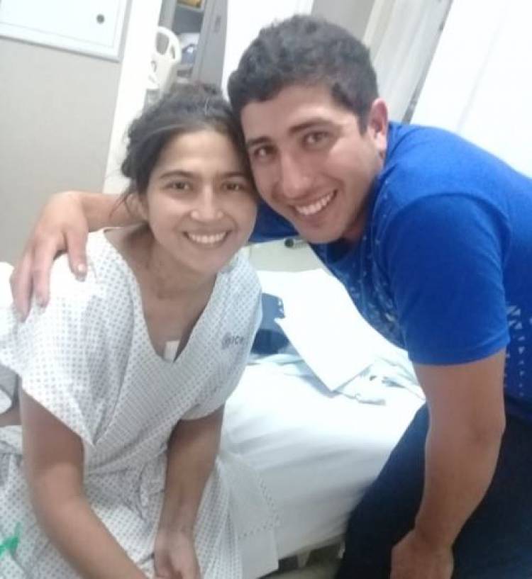 Carolina Pascaud fue dada de alta