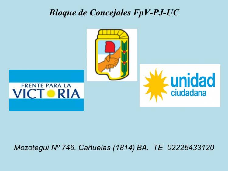 Comunicado de prensa del Bloque de Concejales del FPV-PJ-UC 
