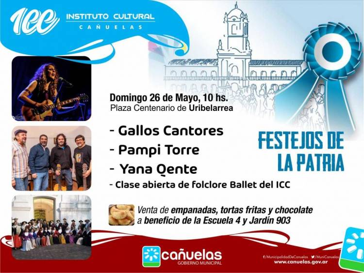 Más festejos Patrios el domingo en Uribelarrea