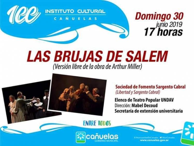 Teatro gratuito en la Sociedad de Fomento Sargento Cabral