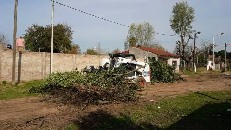 Tareas de recomposición de calles y espacios públicos