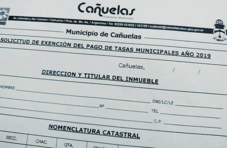 Eximición de tasas de Servicios Generales a jubilados y pensionados