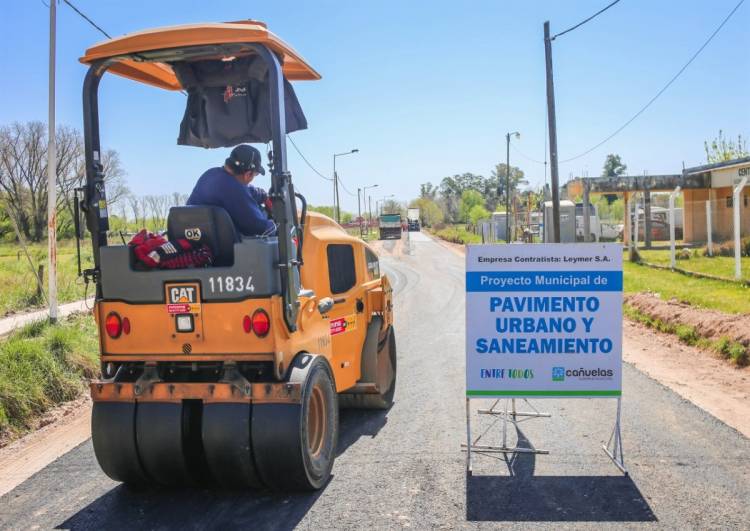 Continua el plan de pavimentación en localidades