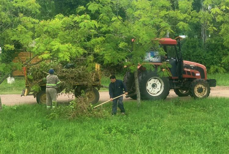 Recomposición de espacios públicos luego de las lluvias