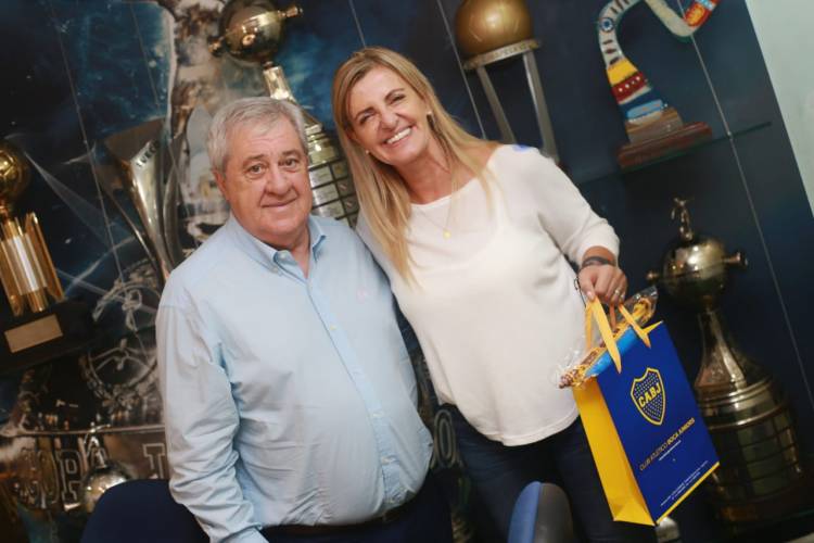 Fassi con Ameal, en La Bombonera