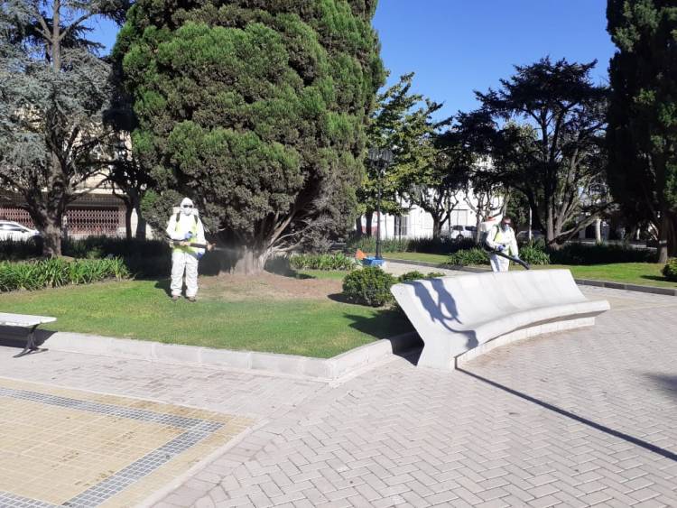 Más tareas de desinfección y fumigación en la ciudad