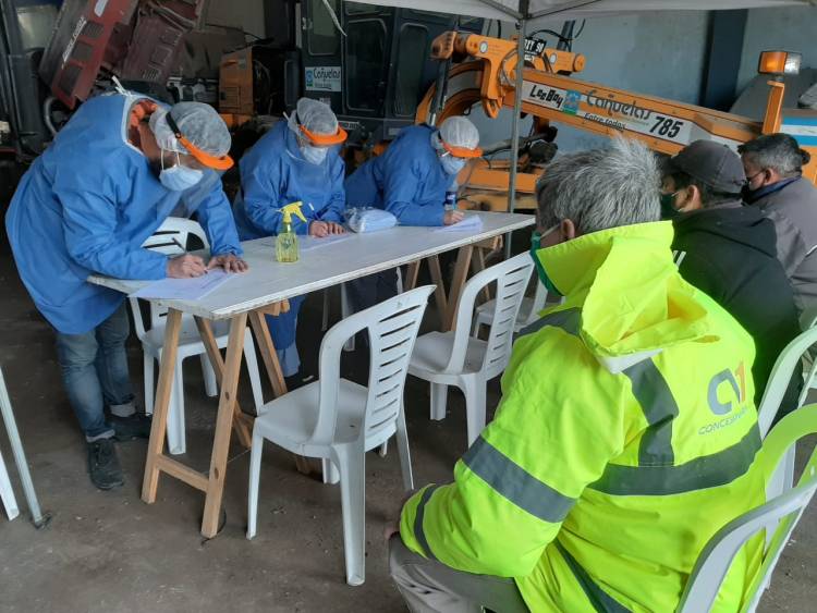 COVID-19: Se realizó un operativo Detectar en el Corralón de Pellegrini