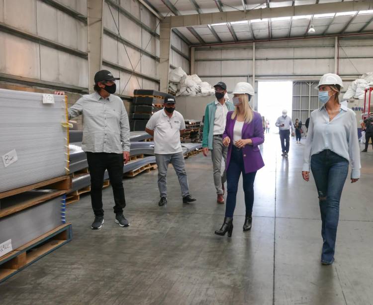 Visita de la vicegobernadora, con el foco puesto en la producción y el empleo