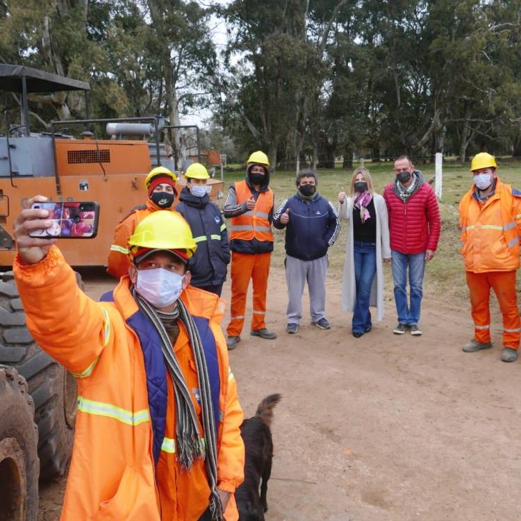 Dieron inicio la obra de la mejora del Camino Padre Elizalde