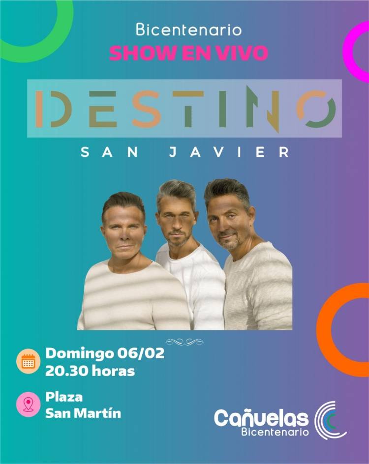 Destino San Javier dará un show gratuito en la Plaza San Martín