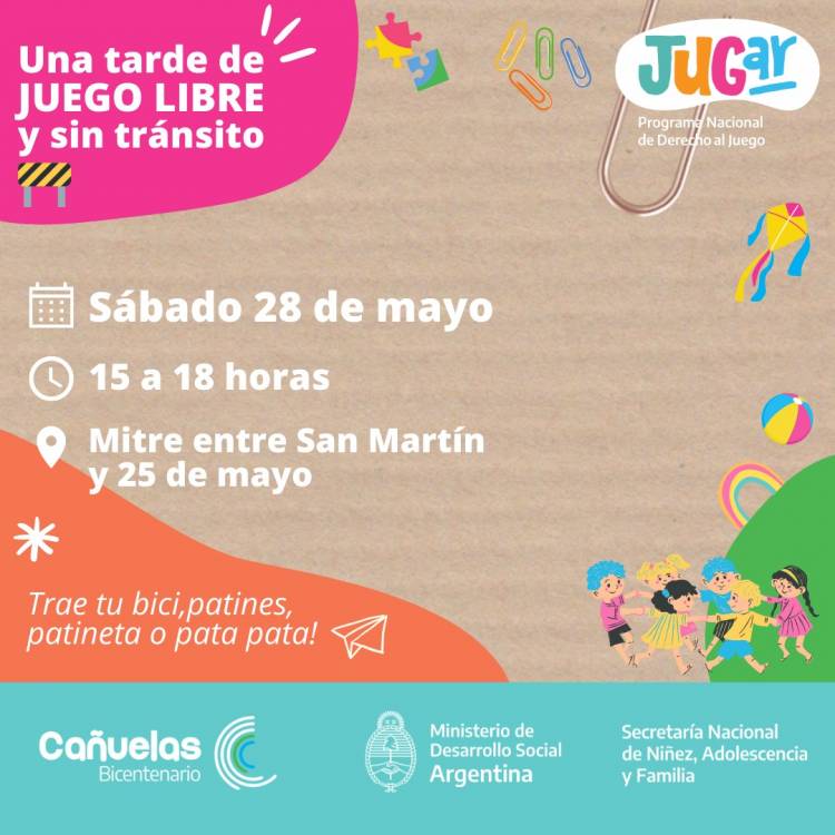 Juego libre en la calle para niños, niñas y adolescentes