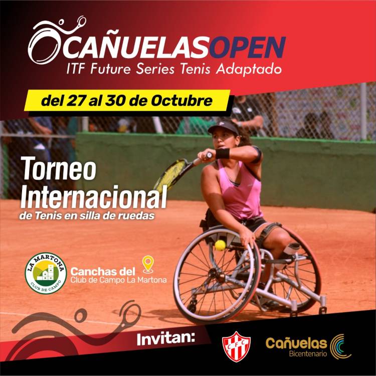 Vuelve el torneo internacional de tenis en silla de ruedas "Cañuelas Open"