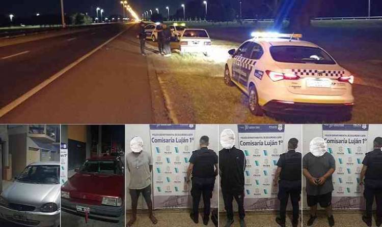 Aprehendieron a un cañuelense con otros dos delincuentes cuando escapaban de Luján