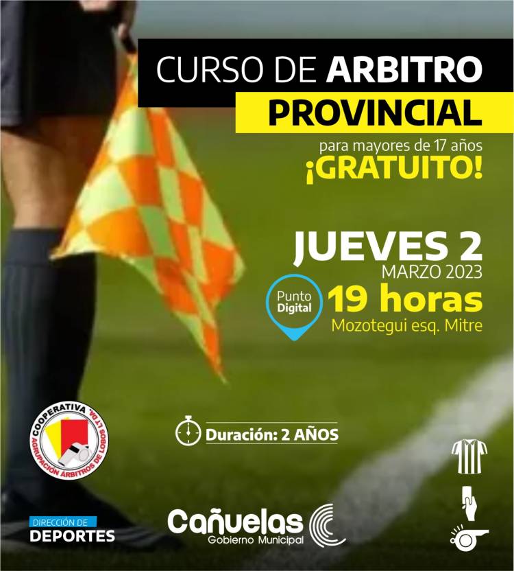 Abre la inscripción para el curso de árbitro de fútbol
