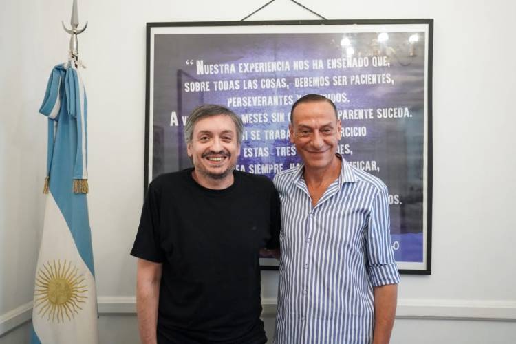 Arrieta se reunió con Máximo Kirchner para gestionar la continuidad de obras viales