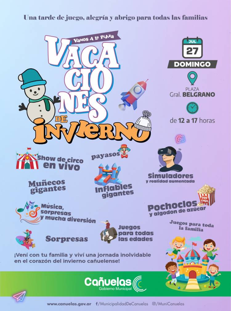 SHOW DE CIRCO, INFLABLES Y  JUEGOS EN LA PLAZA BELGRANO