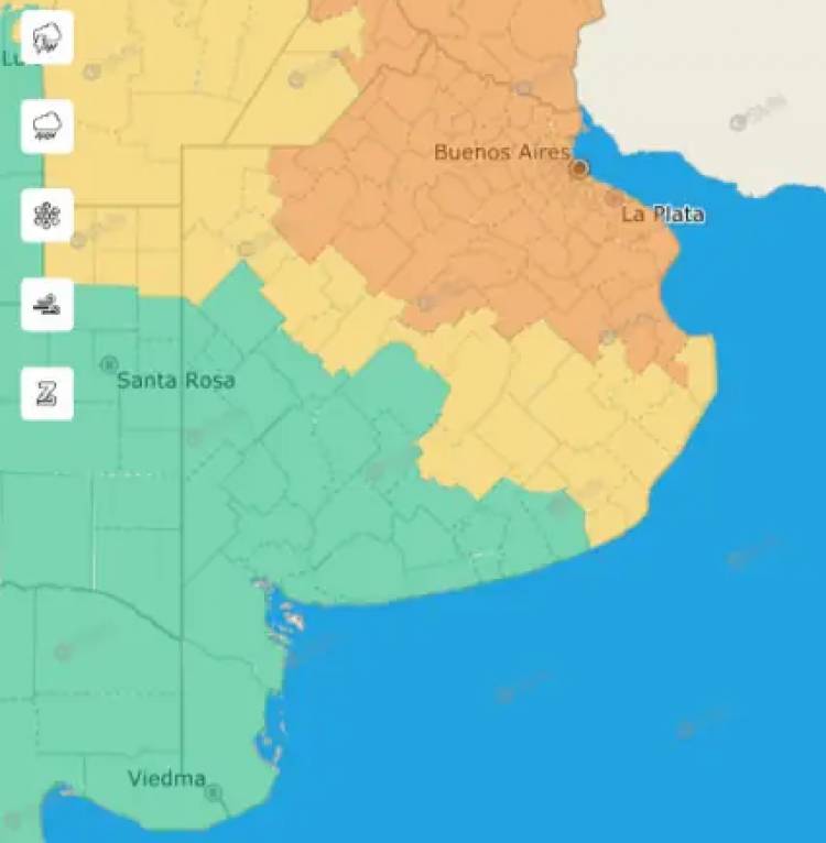 ¿Qué distritos están en Alerta Naranja por tormentas muy fuertes?