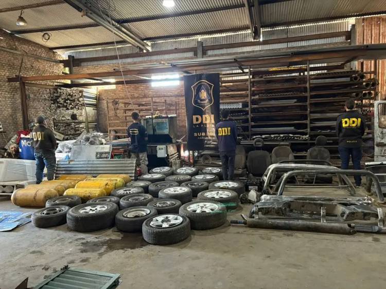 Desbaratan desarmadero en Los Aromos