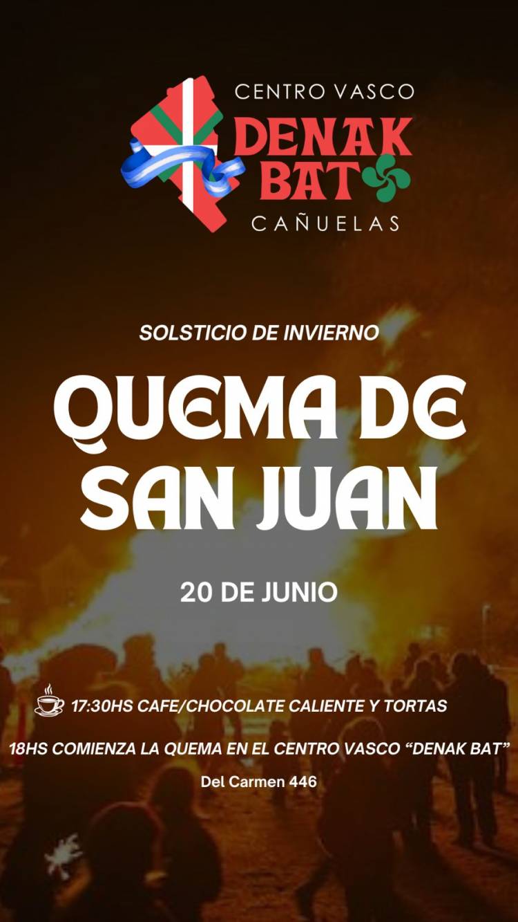 Celebración de San Juan en el Centro Vasco